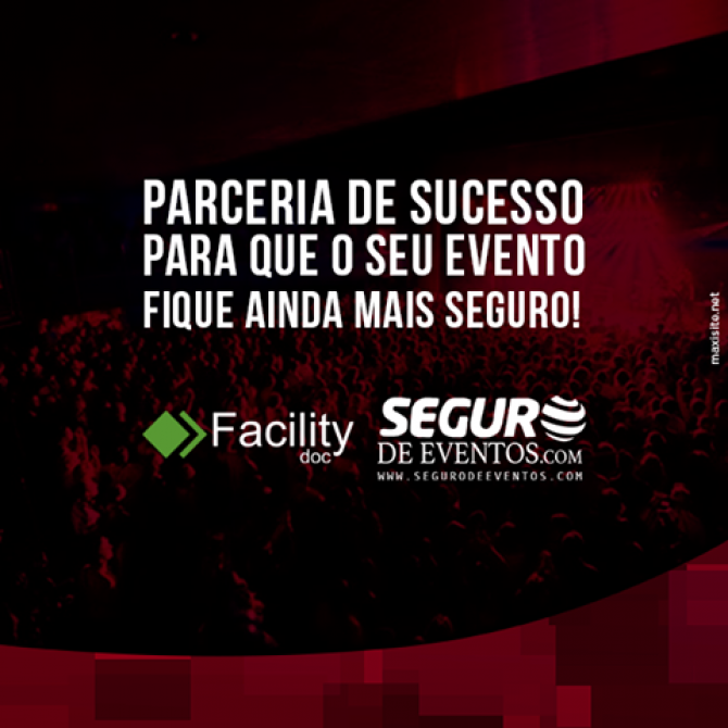 FACILITY Doc + SeguroDeEventos.com<div>Eventos Desburocratizados (Alvarás, Licenças, Legalizações, Laudos, Engenharia de Segurança, ART’s , etc), Organizados e 100% Seguros. </div><div> Conheça os benefícios desses serviços em conjunto com nosso Seguro de Eventos:  www.facilitydoc.com.br </div><div> Converse com seu comercial.</div>